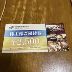 株主優待券 ¥2,500 ブルーコーナー UC店のサムネイル
