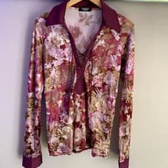 メンズ カットソー 襟付き 花柄 Msizeのサムネイル