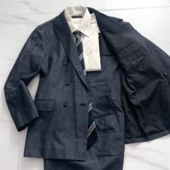 Lsize✨ユナイテッドアローズ デニム　リネン セットアップ ダブル 麻 Lsize✨ユナイテッドアローズ デニム リネン セットアップ ダブル 麻