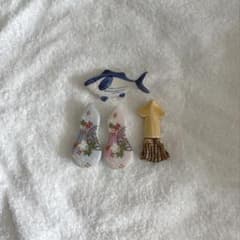 箸置き 4点セット 魚 イカ 瓢箪 和柄のサムネイル