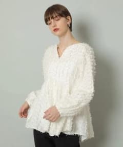 ✨新品✨CADUNE ジャガード ペプラム ブラウス カデュネ 38 完売
