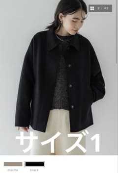 crewre 2wayウールリバーショートコート ブラック サイズ1 - メルカリ