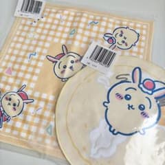 ちいかわ クレープくじ D賞 E賞 ハンカチ タオル うさぎ - メルカリ