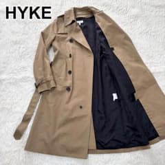 HYKE TRENCH COAT トレンチコート ベルト ボタン完備 ベージュ HYKE TRENCH COAT トレンチコート ベルト ボタン完備 ベージュ - メルカリ