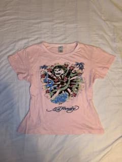 Ed Hardy レディース Tシャツ ピンク Mのサムネイル