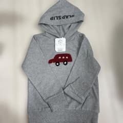 SLAP SLIP 車刺繍グレーパーカー 120cmのサムネイル