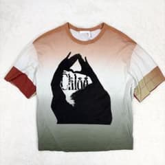 Chloé クロエ ロゴプリント Tシャツ グラデーション XS ゆったり Chloé クロエ ロゴプリント Tシャツ グラデーション XS ゆったり