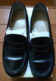 ハルタ　黒 ローファー キッズシューズ　22cm