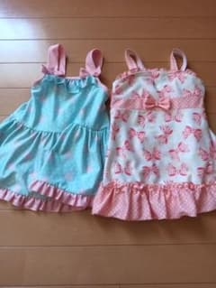 女の子用 ベビー水着 2点セット 95cm 110cmのサムネイル