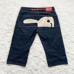 CUNE キューン　ハーフパンツ　デニムパンツ　うさぎ　デカロゴ　ジーンズ　濃紺 CUNE キューン ハーフパンツ デニムパンツ うさぎ デカロゴ ジーンズ