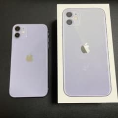 (即購入OK)iPhone 11 パープル 64 GB SIMフリーのサムネイル