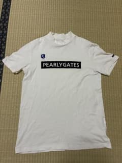 PEARLY GATES ホワイトモックネックポロシャツ　サイズ6のサムネイル