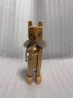 【完品】セワポロロ　アイヌ　木彫り　網走　招福の使者　民芸品　工芸品 激レア】セワポロロ 招福の使者 アイヌ 網走 民芸工芸品 大広民芸