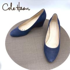 Cole Haan ネイビー ブルー スエード パンプスのサムネイル