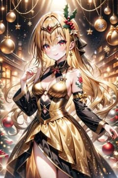 ゴールド女性ポスター紙沢光デジタルアートa4 - メルカリ