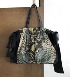 PRADA NYLON  トートバッグ パイソン柄 ナイロンのサムネイル