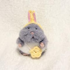 はむにぎり‪☆うさぎちゃん風ボンネット&ショルダーバッグのサムネイル