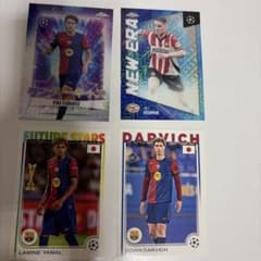 Topps Chrome サッカーカード 4枚セットのサムネイル