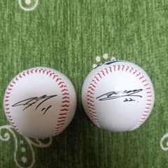 オリックス・バファローズ九里亜蓮 山下舜平大 プリントサインボール 2