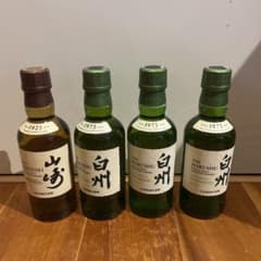 サントリー 白州山崎　シングルモルトウイスキーミニボトル180ml 4本のサムネイル