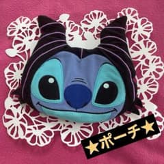 スティッチ　マレフィセント　ハロウィン　フェイスポーチ　ディズニー