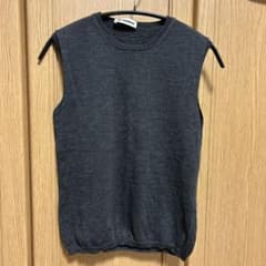 JIL SANDER ノースリーブ ニット チャコールグレーのサムネイル