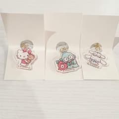 サンリオ マーカーチャーム キティ シナモロール ハンギョドン3個セットのサムネイル