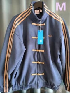 海外限定 アディダス 巳年 トラック スエード ジャケット ブルー M 7