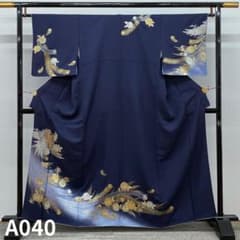 訪問着 鳳凰 桜 金彩 銀彩 紋意匠 正絹 A040 - メルカリ