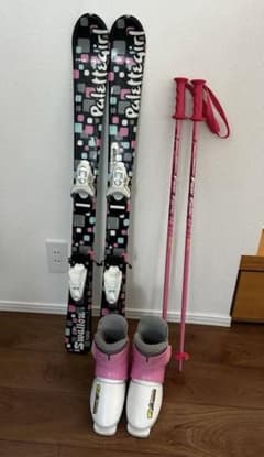 スキーセット 板100cm ブーツ18cm ストック - メルカリ