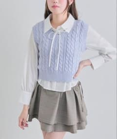 OLIVE des OLIVE【WEB限定】シャツ+ベストセット サックスブルー