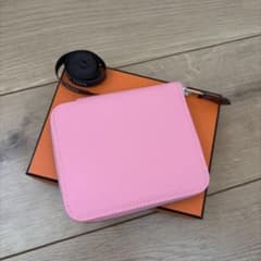 HERMES エルメス シルクインコンパクト ローズコンフェッティ 財布