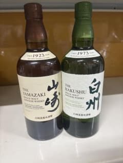 山崎・白州 シングルモルトウイスキーセット 化粧箱付き - メルカリ