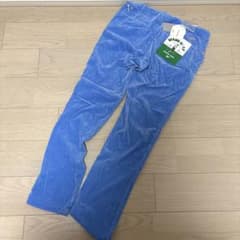 【新品】BEAMS コーデュロイパンツ　サックスブルー　XLのサムネイル