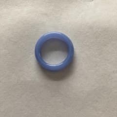 No.39 天然石 くりぬきリング ミルキーブルーのサムネイル