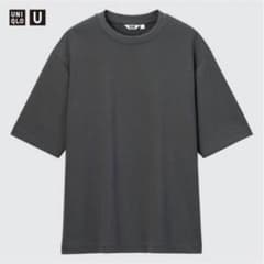 新品未使用タグ付き　ユニクロ　エアリズムコットンオーバーサイズTシャツ（5分袖）のサムネイル