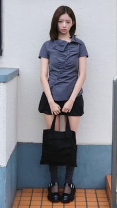 Miseki SEOUL High neck shirring shirt - メルカリ