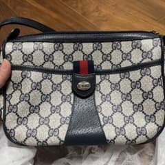 GUCCI オールドグッチ ショルダーバッグ ネイビーのサムネイル
