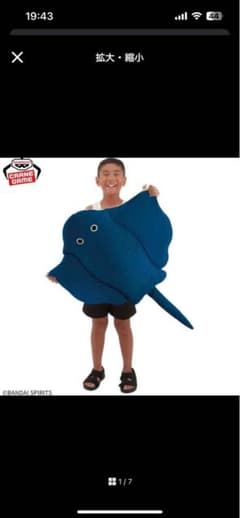 bigエイぬいぐるみ