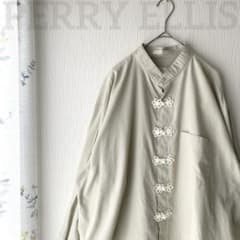 PERRY ELLISペリーエリス 長袖シャツ 17 チャイナ風 グアテマラ製 PERRY ELLISペリーエリス 長袖シャツ 17 チャイナ風 グアテマラ製