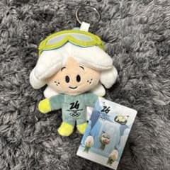★ミラノ・コルティナ　オリンピック★フロー★ぬいぐるみ★ ミラノ・コルティナ2026オリンピック フロー メガネぬいぐるみ - 20cm