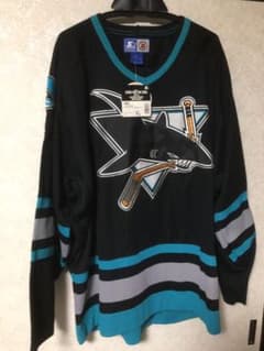 NHL アイスホッケー　ジャージ　サンノゼ　シャークスのサムネイル
