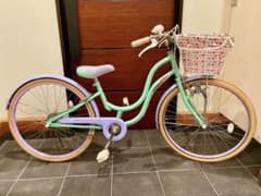 ２４インチ☆シスタージェニー自転車ミントグリーン ラベンダーのサムネイル