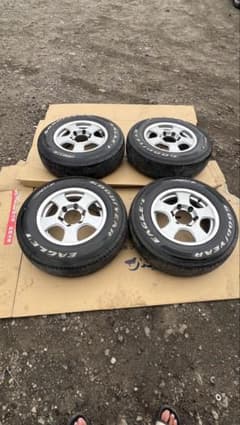 195/80R15 ホワイトレタ15インチ 6.5J 6H 139.7 - メルカリ