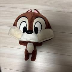 ディズニーキャラクターチップをモチーフにしたぬいぐるみ素材のファンキャップです。のサムネイル