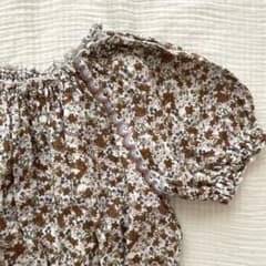 liilu 小花柄 刺繍レース ブラウス トップス 6y 100.110.120 - メルカリ