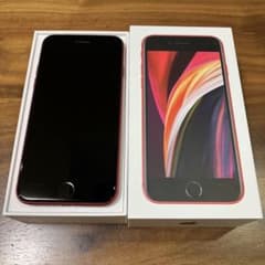 Apple iPhone SE 第2世代 (レッド, 64GB) 本体　美品のサムネイル