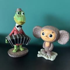 チェブラーシカとゲーナ　首振り　フィギュア　セット売り　シリアルナンバーつき チェブラーシカとゲーナ 首振り フィギュア セット売り シリアル