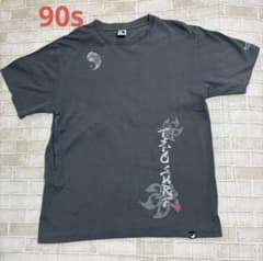 Town＆Contry 90s シングルステッチ L グレー プリント 和柄 - メルカリ