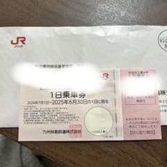 JR九州　株主優待券のサムネイル